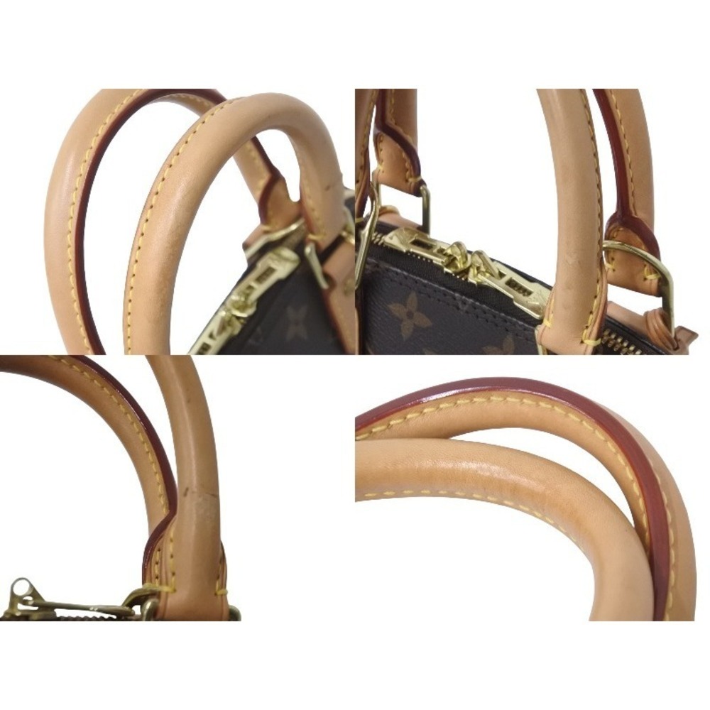 LOUIS VUITTON Alma Monogram Canvas Shoulder Bag Brown - Picture 5 of 8